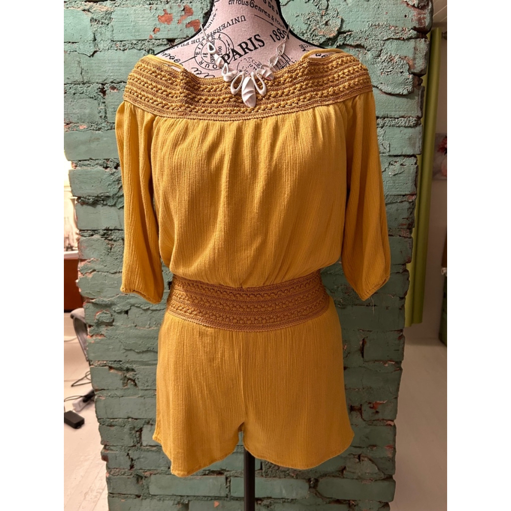 Solid Gold Romper - Picture 3 of 7